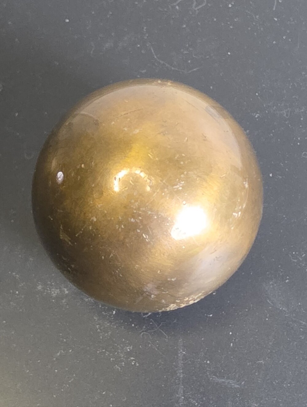 Brass Decorative Sphere - Warm Metallic Accent